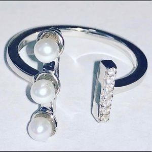 Pearl and Diamond Ring